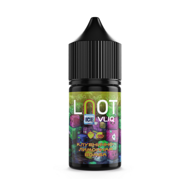 Ароматизатор VLIQ Loot Ice 14 мл - Клубнично Лимонная Бомба