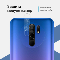 Стекло на камеру ROSCO для Xiaomi Redmi 9 оптом (арт. XM-R9-CLEAR-CAM-GLASS)
