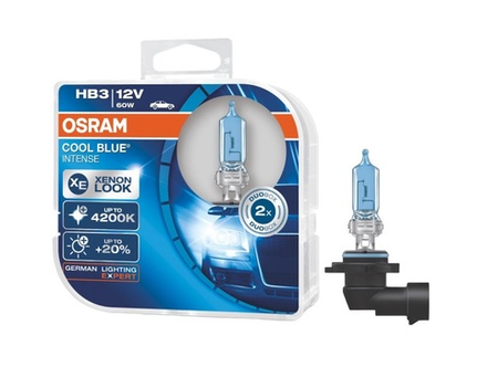 Лампы галогеновые OSRAM HВ3 / 9005 12V 60W COOL BLUE INTENSE