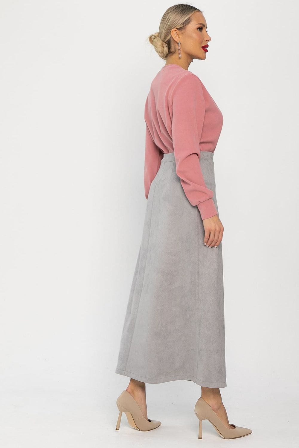 Юбка макси Алана (серая) Ю14255-6М LT Collection