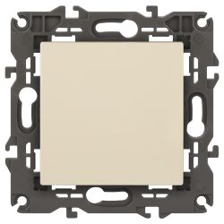 14-1111-02 ЭРА Кнопка, 10АХ-250В, Elegance, слоновая кость