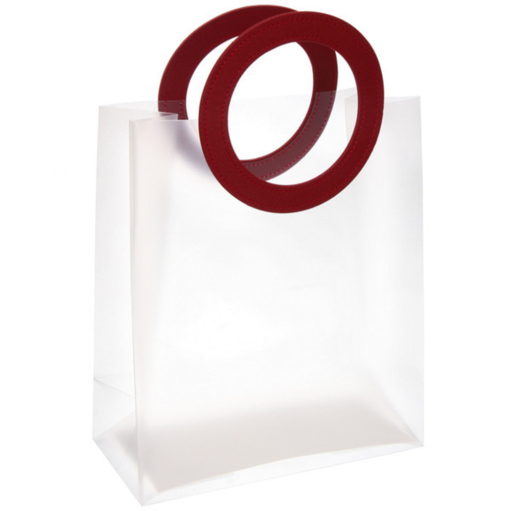 Пакет для цветов и подарков «Элегант» 27*10*22 см, красный