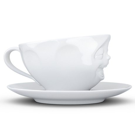 Чайная пара 200мл Tassen Laughing белая