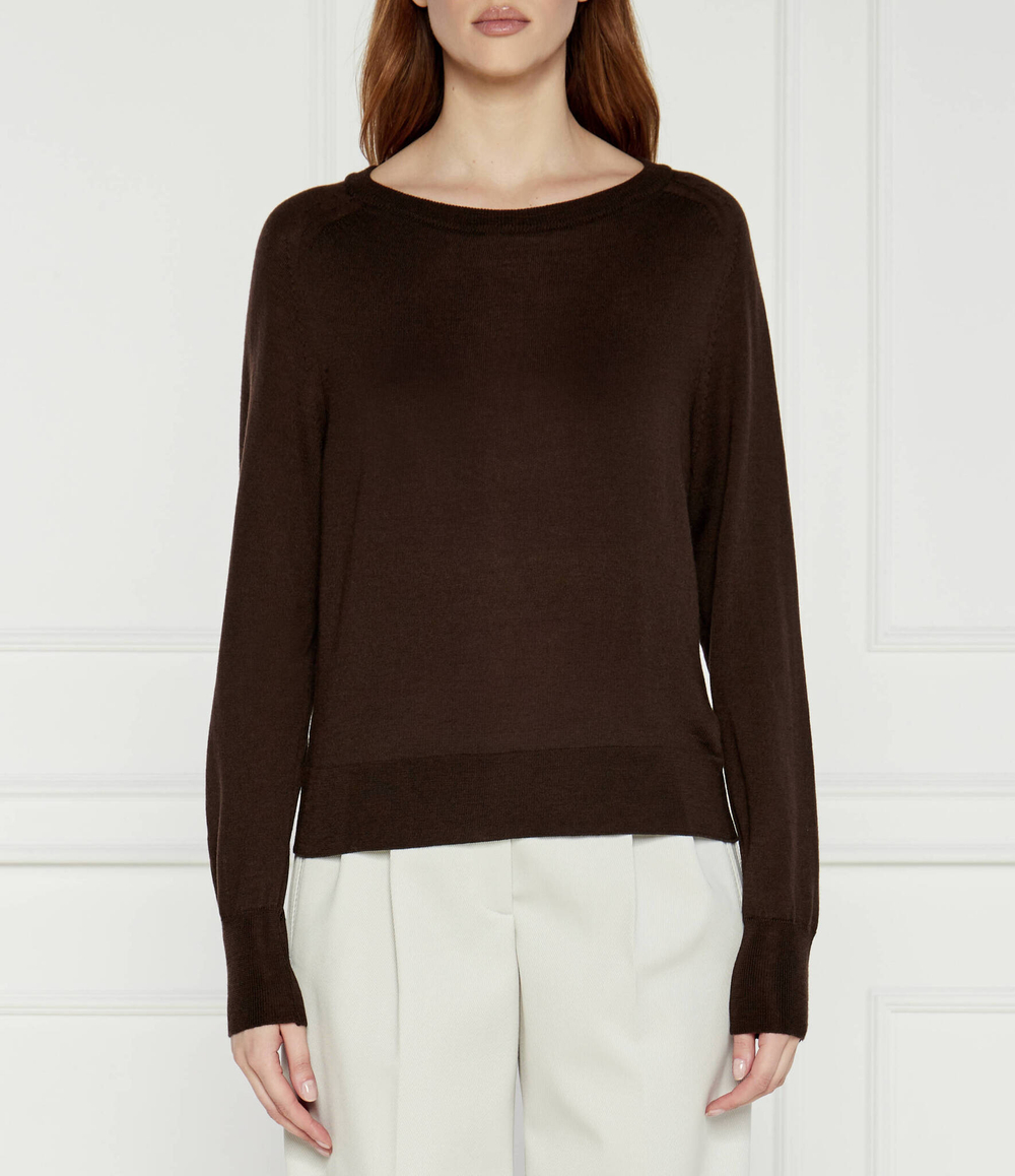 Хлопковый свитер Max Mara Leisure - коричневый(263660886)