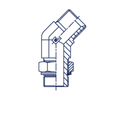 Штуцер FRG45 BSP 3/4 - BSP 3/4