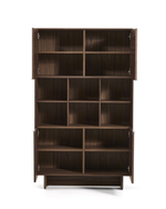 Высокий 4-дверный буфет Norlen из орехового шпона