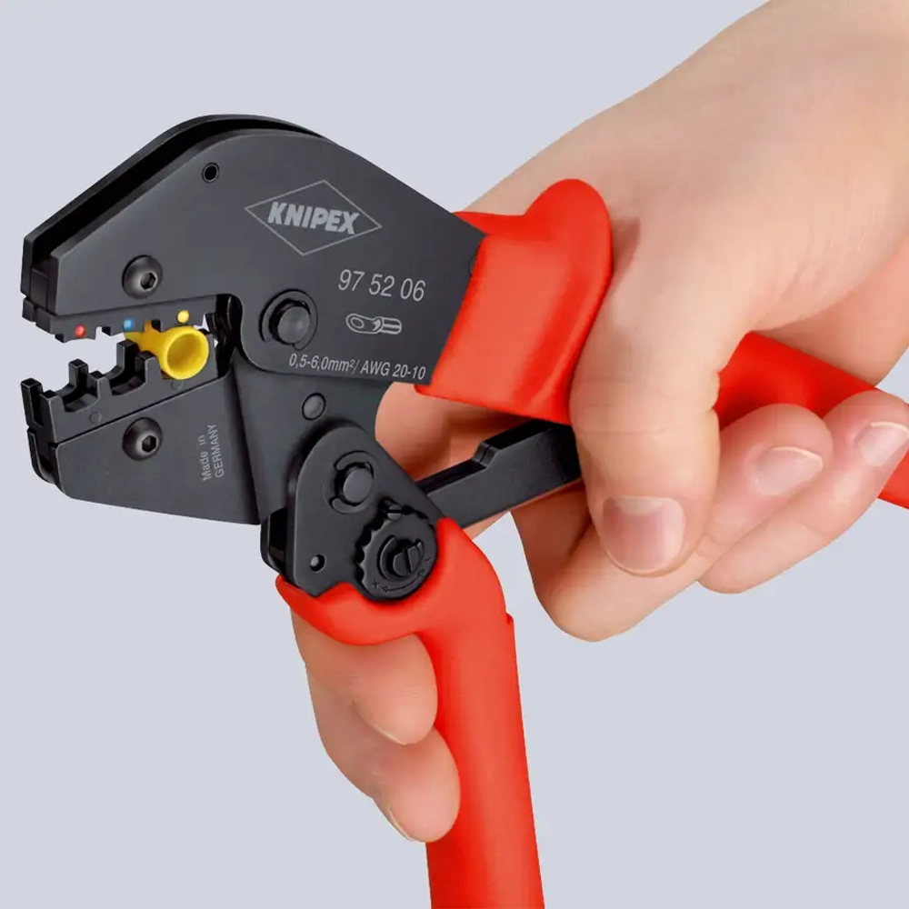 Клещи зажимные для опрессовки чернёные 250 мм Knipex 97 52 05