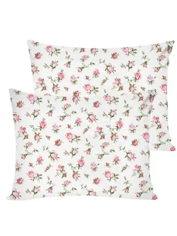 Постельное белье Полисатин Мечта "Бутоны роз" евро Наволочка 50х70 см 2 шт Простынь на резинке 180x200 см Пододеяльник 200x215 см