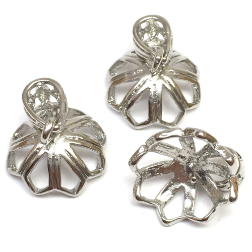 Бейл со штифтом 18х12 мм, родий