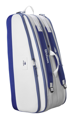 Сумка теннисная Wilson US Open 2023 Tour 12 Pack Bag - white/navy