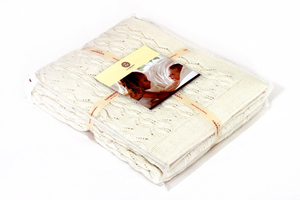 Плед детский 100х150 Luxberry Imperio 77 белый Португалия упаковка