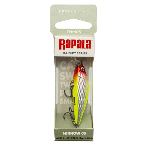 Воблер RAPALA X-Light Minnow FNM05 / 5 см, 4 г, цвет CLN