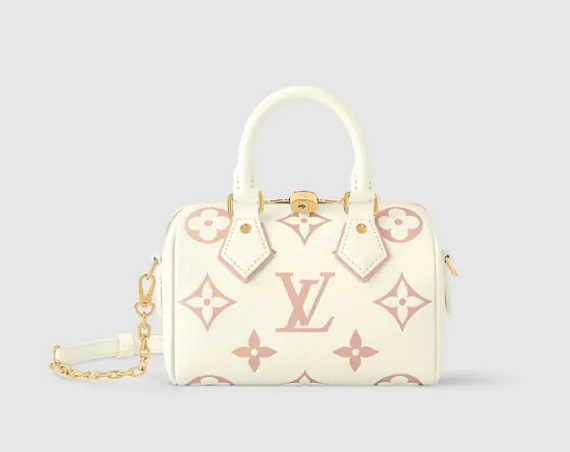 Сумка Louis Vuitton Speedy 20 с плечевым ремнем белый