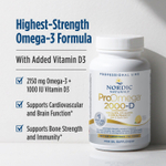 Nordic Naturals, ProOmega 2000-D, омега-3, со вкусом лимона, 1250 мг, 120 капсул (625 мг в 1 капсуле)