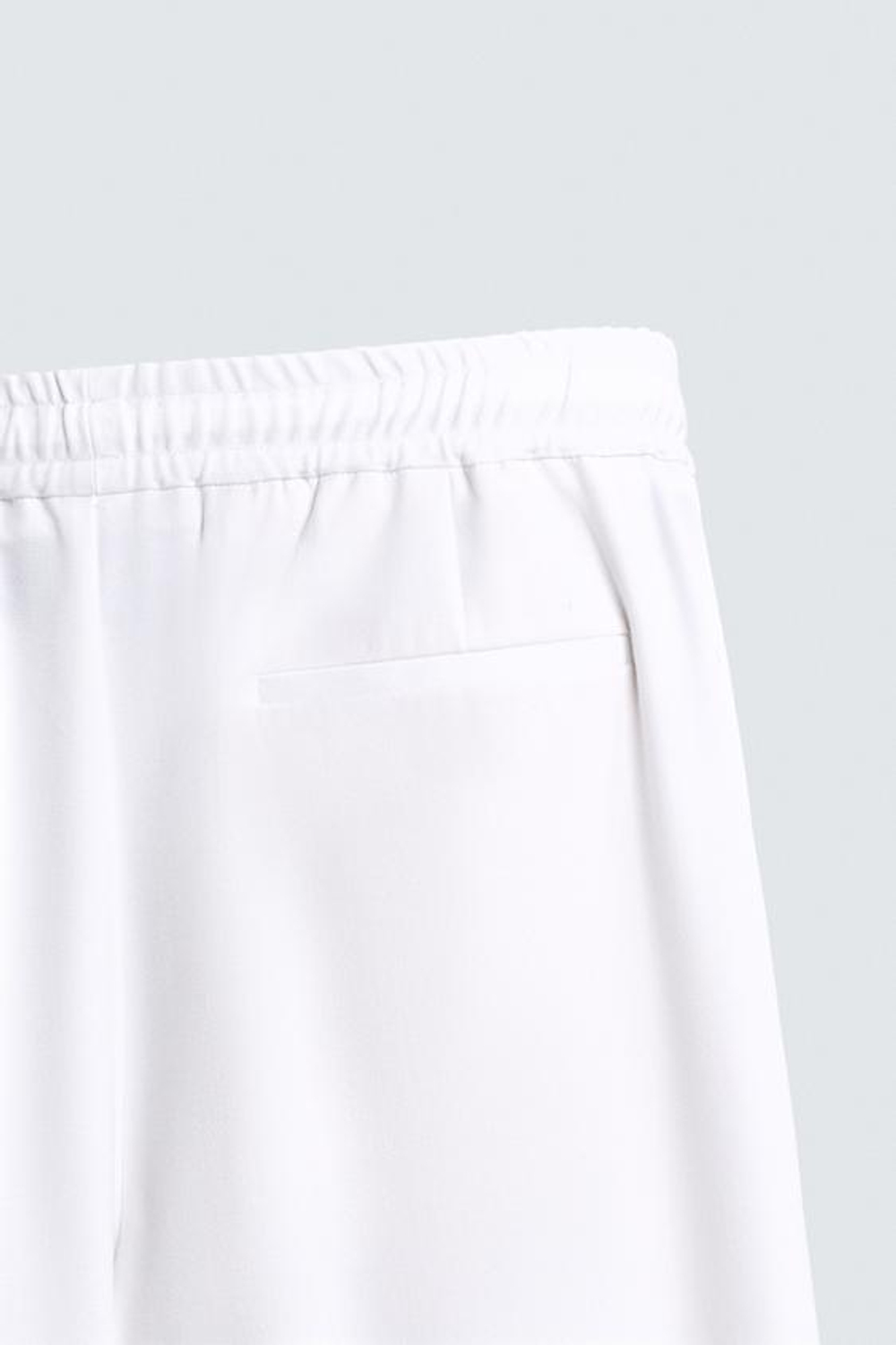 ZARA БРЮКИ-ДЖОГГЕРЫ КОМФОРТНОЙ ПОСАДКИ, БЕЛЫЙ