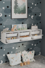 Стеллаж SAHRA подвесной - белый