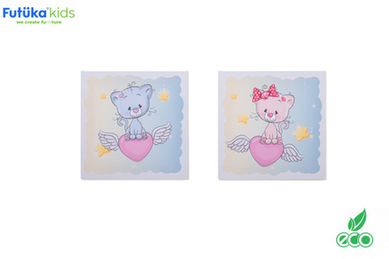 Набор картин на холсте в детскую комнату Sweety kitty