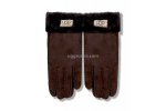 UGG Перчатки Замшевые Женские Коричнеые