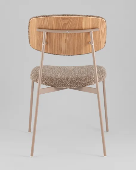 Стул Talio, коричневый, бежевые ножки