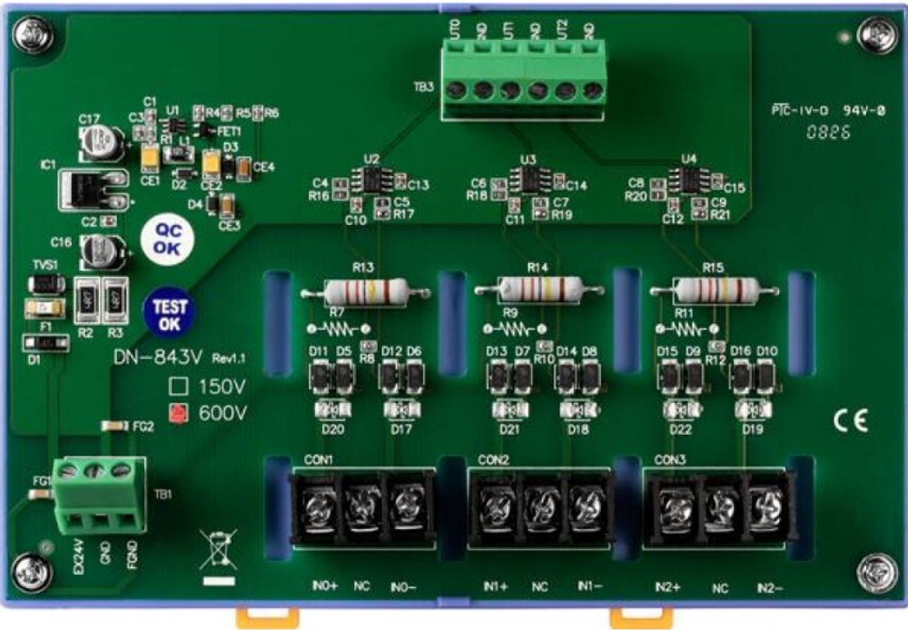 Плата  ICP DAS DN-843V-600V