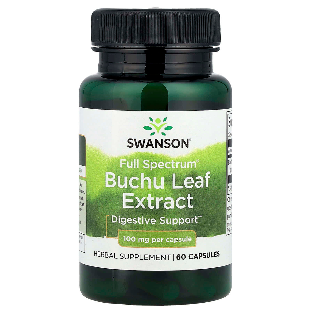Swanson, Full Spectrum® экстракт листьев бучу, 100 мг, 60 капсул