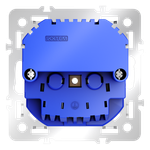 Механизм розетки с заземлением и защитными шторками 16А, с USB A+A, S70