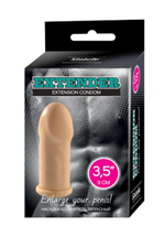 Удлиняющая пенис насадка Extender (9 см , телесный) (Цвет: телесный)