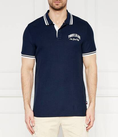 Поло TIPPING Tommy Jeans - темно-синий(DM0DM18922)