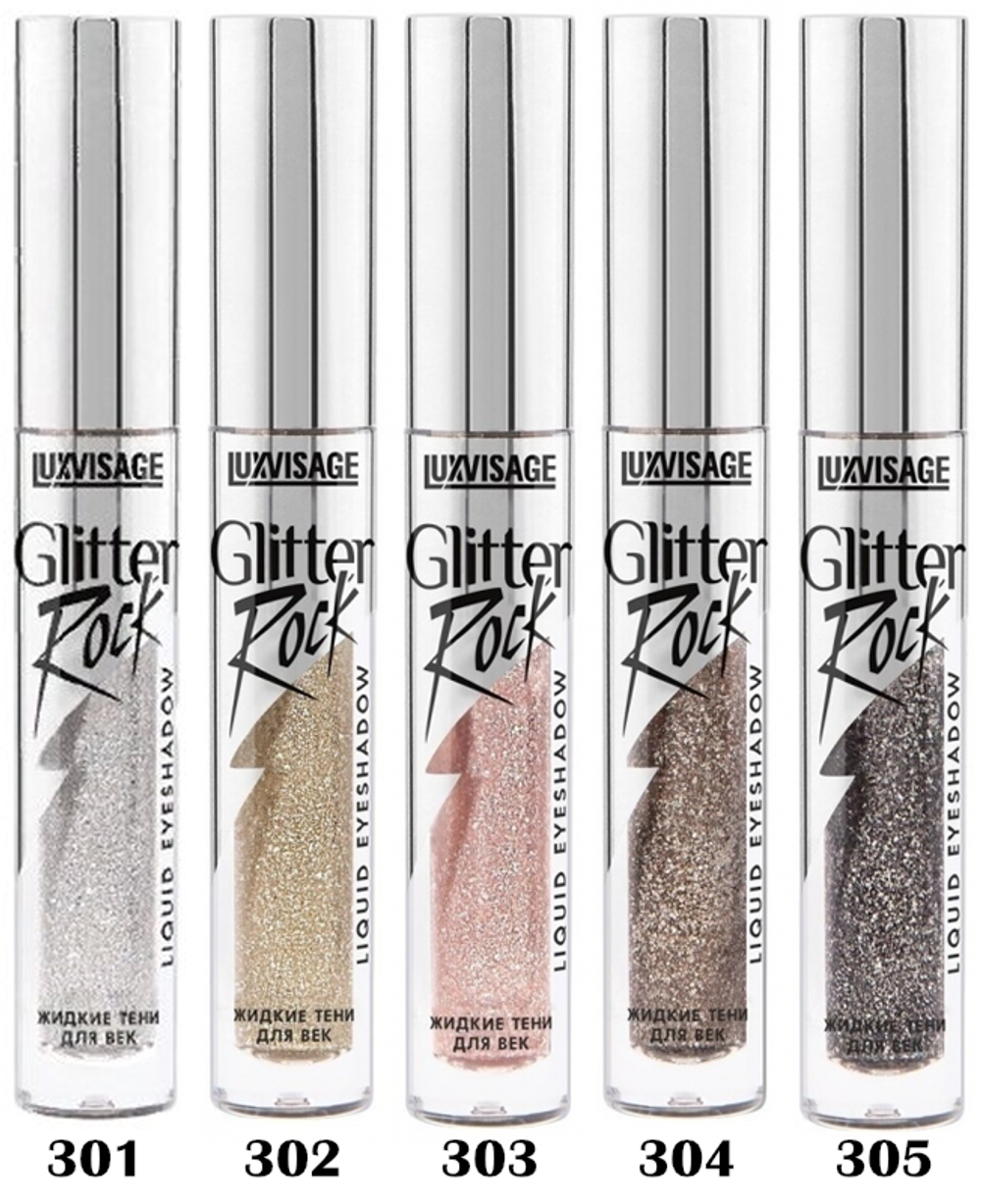 LUXVISAGE жидкие глитеры для век Glitter Rock