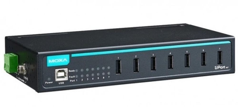 Разветвитель USB 2.0 MOXA UPort 407-T w/o Adapter