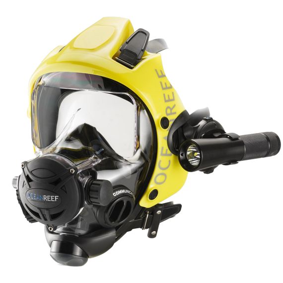 Полнолицевая маска Oceanreef Space Extender желтый/черный