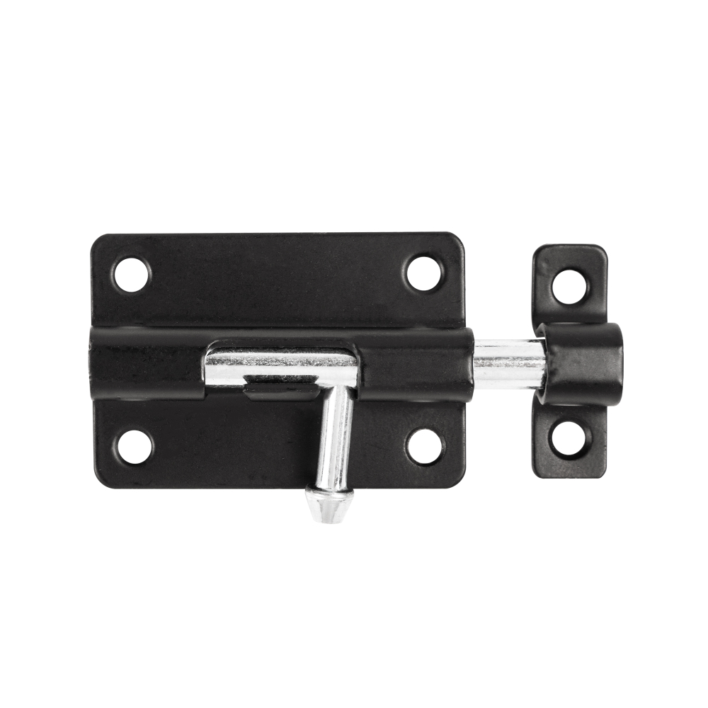 Шпингалет мебельный металлический SPD60х30 BL черный