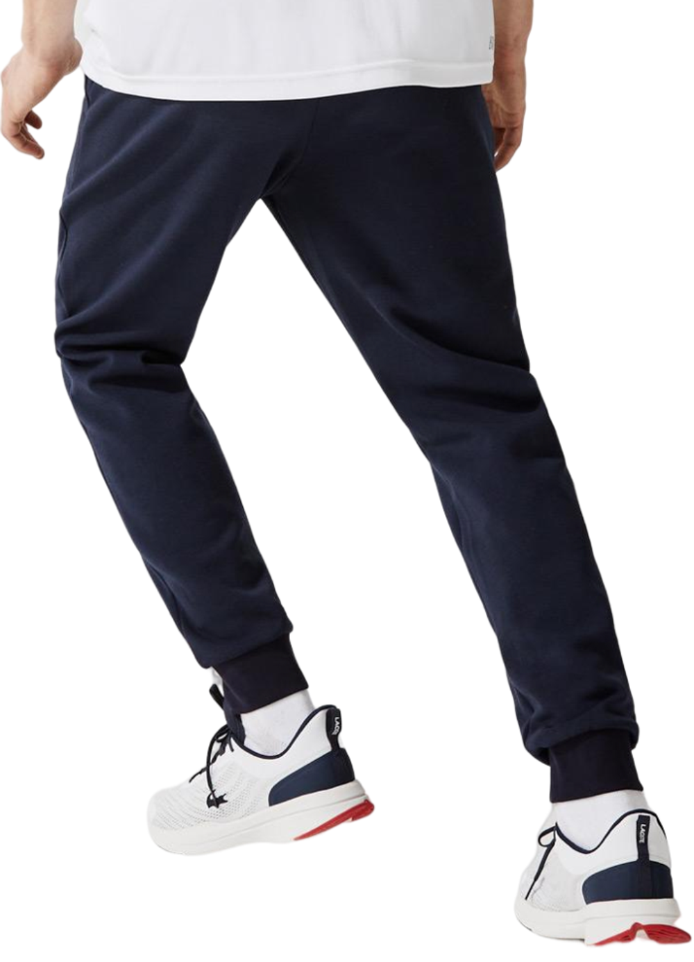 Мужские теннисные штаны Lacoste Mesh Panels Tracksuit Pants - navy blue