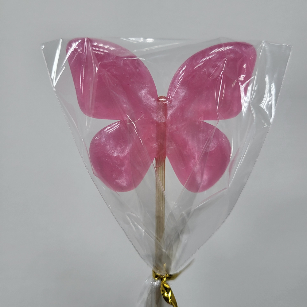 Леденец без сахара, из изомальта, Бабочка (в ассортименте)