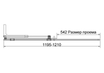 Душевая перегородка Волк-Ин (Walk-In) VSW-4WSL120CLG-L, левая, 1200*2000, брашир. золото, стекло прозрачное