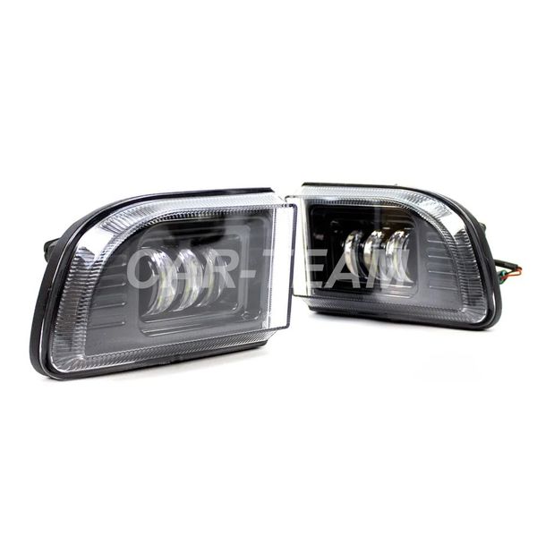 Противотуманные фары (ПТФ) линзованные "Sal-Man" на Chevrolet Lacetti (арт. 01511) (3 диода LED 50W)