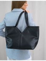 Сумка шоппер через плечо большая на молнии