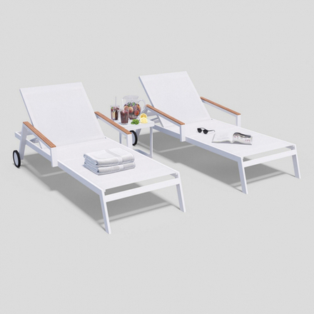 Шезлонг Ideal Patio СПОНДА белый