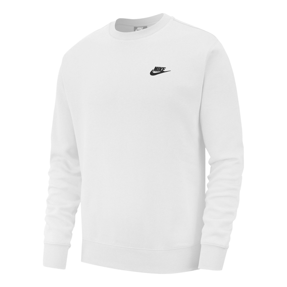 Мужская кофта теннисная Nike Sportswear Club Crew Hoody Men - White, Black