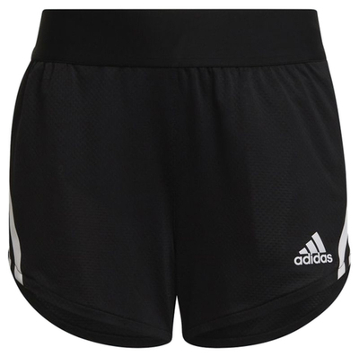 Шорты для девочки теннисные Adidas Aeroready Training 3-Stripes Knit Shorts - black/white