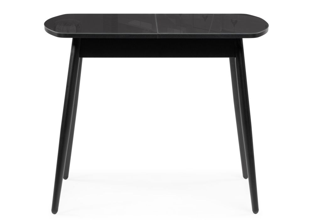 Стеклянный стол Калверт 94(126)х64х75 черный