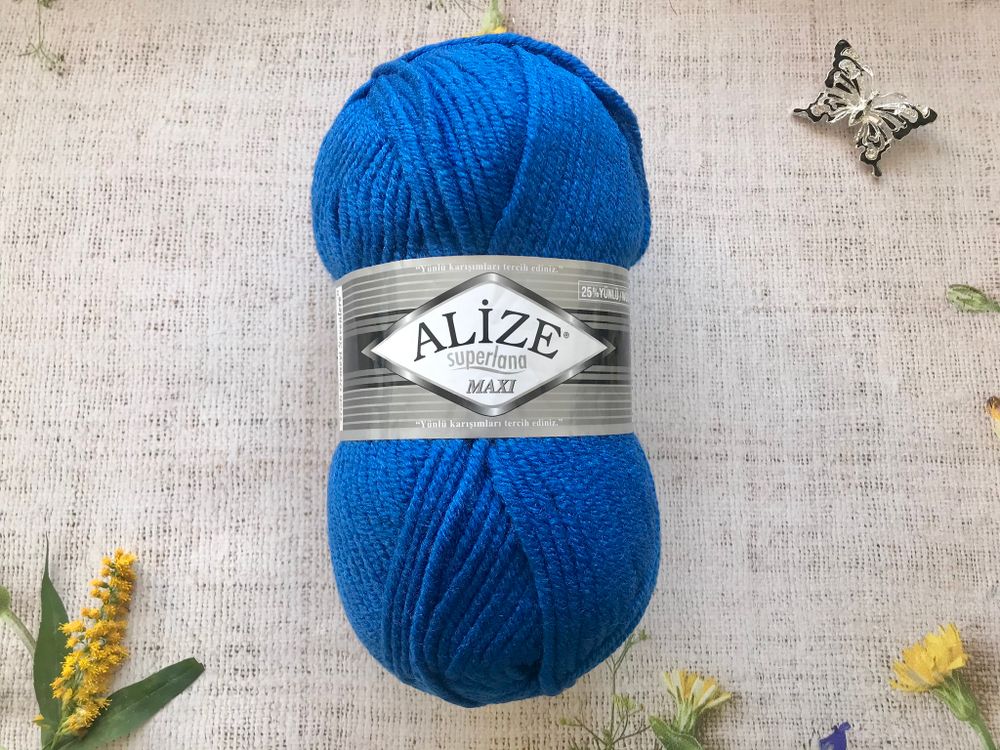 Пряжа ALIZE &quot;Superlana maxi&quot; 141 василек