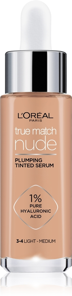 L’Oreal Paris True Match Nude Plumping Tinted Serum - Сыворотка для выравнивания тона кожи, 30 ml
