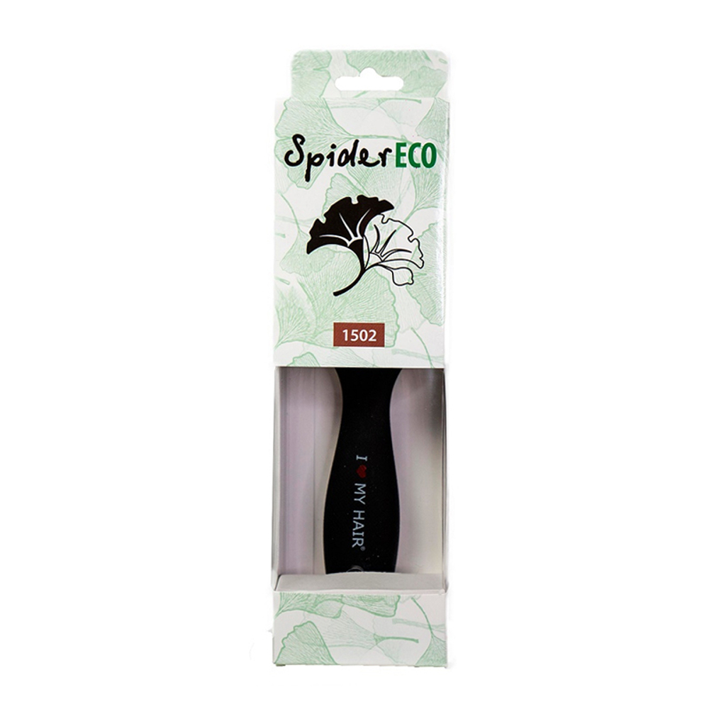 Парикмахерская щётка I Love My Hair "Spider ECO" 1502S L, матовая чёрная