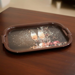 Поднос 36*50см "Бокалы", темно-коричневый