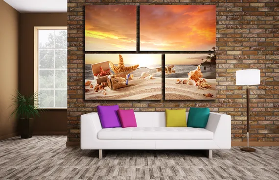 Модульная картина "Морское послание"