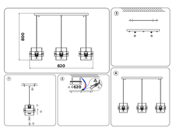 Ambrella Подвесной светильник со сменной лампой Traditional TR3652