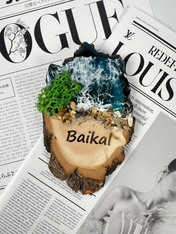 Магнит "Байкальские мотивы" (форма овал)