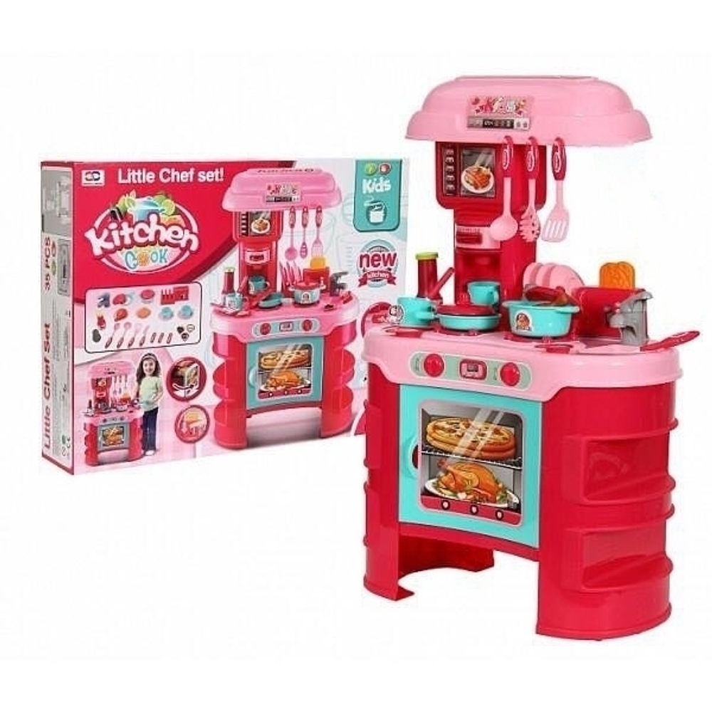 Игровой набор столик "Кухонный набор Маленький Повар - "Little Chef Set, Kitchen Cook NO.008-908" 35 деталей