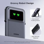 Мобильный аккумулятор Power Bank Mag-Safe, 5000mAh, Robot, 20W, серый, UGREEN 35605B